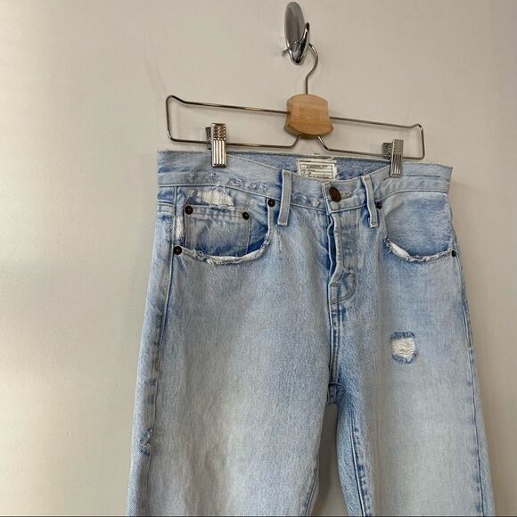 CURRENT Elliot-“The Crossover” Lightwash Straight Leg Distressed Raw Hem… - Picture 9 of 13